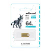 Флеш-память USB Wibrand Lynx 64GB USB 2.0 gold