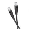 Кабель USB WALKER C735 Type-C to Type-C 65W 2м black