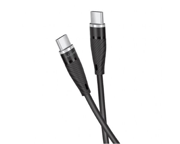 Кабель USB WALKER C735 Type-C to Type-C 65W 2м black