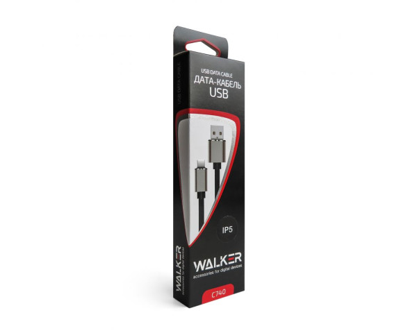 Кабель USB WALKER C740 Lightning gold