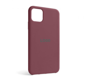 Чехол Original Silicone для Apple iPhone 11 Pro Max maroon (42)