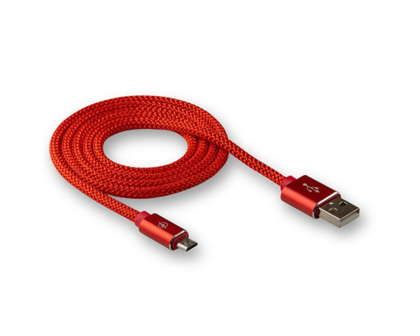 Кабель USB WALKER C740 Micro red