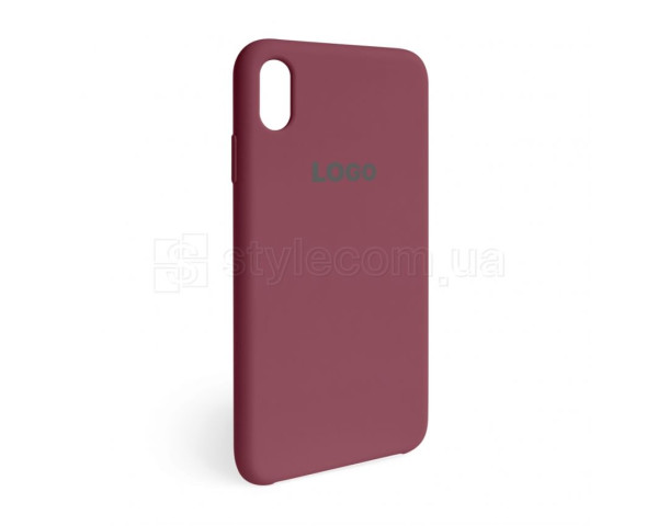 Чохол Original Silicone для Apple iPhone Xr maroon (42)