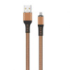 Кабель USB WALKER C750 Lightning brown