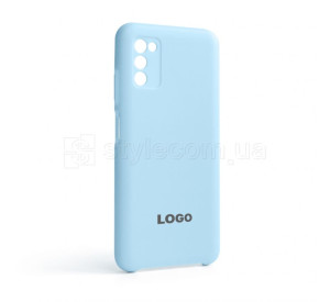 Чохол Original Silicone для Samsung Galaxy A03s/A037 (2021) light blue (05)