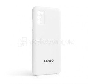 Чохол Original Silicone для Samsung Galaxy A03s/A037 (2021) white (09)