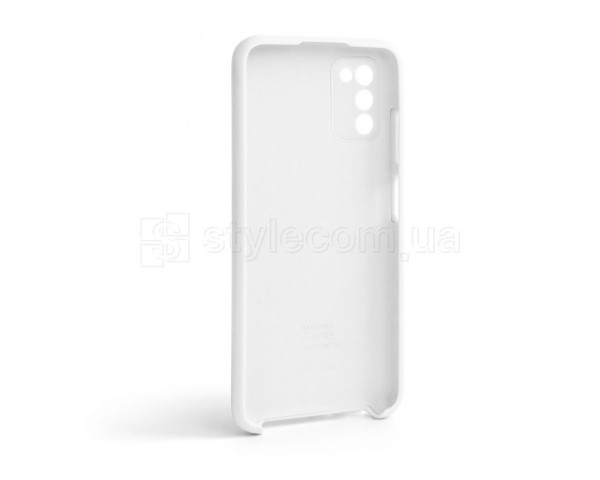 Чохол Original Silicone для Samsung Galaxy A03s/A037 (2021) white (09)
