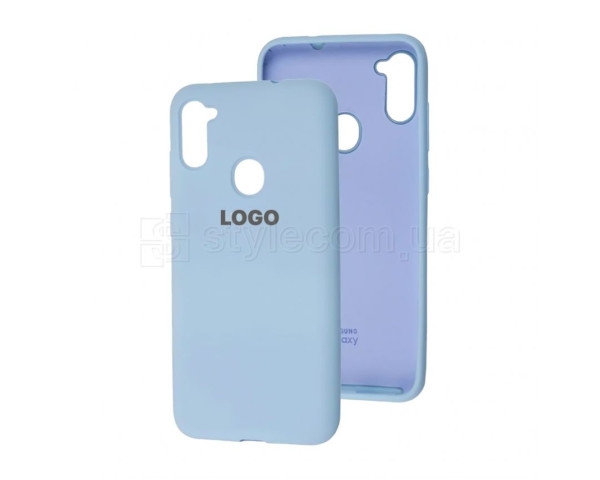 Чохол Original Silicone для Samsung Galaxy A11/A115 (2020) light blue (05)