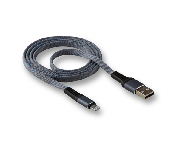 Кабель USB WALKER C750 Lightning dark grey