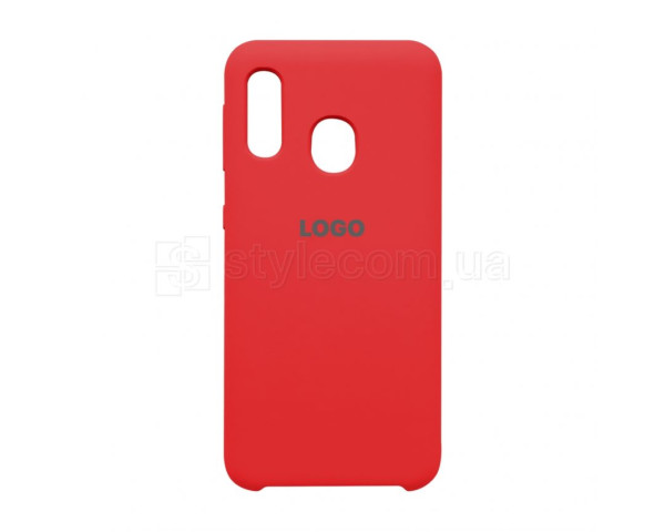 Чехол Original Silicone для Samsung Galaxy A20e/A202 (2019) red (14)