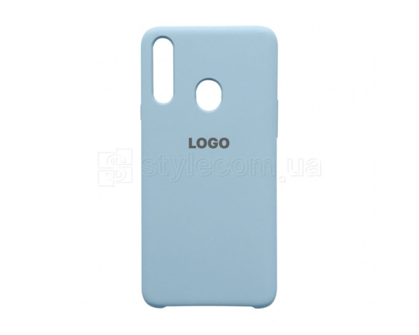 Чехол Original Silicone для Samsung Galaxy A20s/A207 (2019) light blue (05)