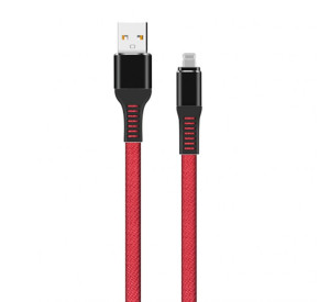 Кабель USB WALKER C750 Lightning red