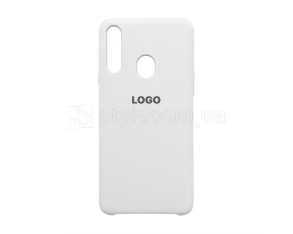 Чехол Original Silicone для Samsung Galaxy A20s/A207 (2019) white (09)