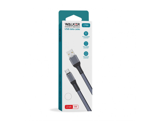 Кабель USB WALKER C750 Micro brown