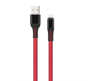 Кабель USB WALKER C750 Micro red