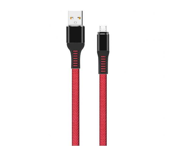 Кабель USB WALKER C750 Micro red