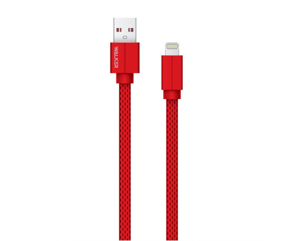 Кабель USB WALKER C755 Lightning red