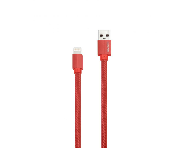 Кабель USB WALKER C755 Lightning red