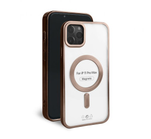 Чехол с функцией MagSafe для Apple iPhone 11 Pro Max brown (13) матовый