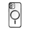 Чехол с функцией MagSafe для Apple iPhone 12 black (09) матовый