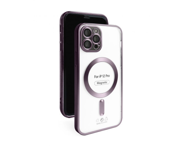 Чехол с функцией MagSafe для Apple iPhone 12 Pro violet (02) матовый