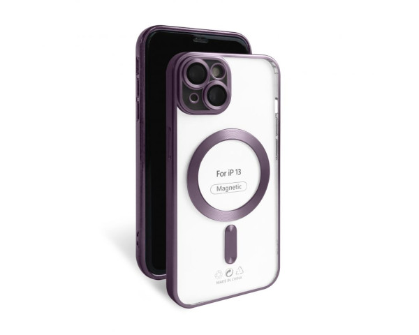 Чехол с функцией MagSafe для Apple iPhone 13 violet (02) матовый