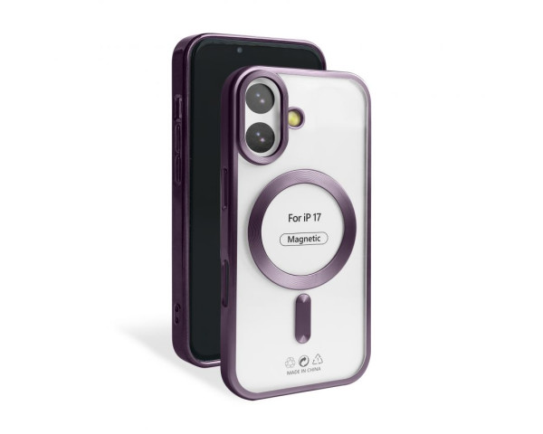 Чехол с функцией MagSafe для Apple iPhone 17 violet (02) матовый