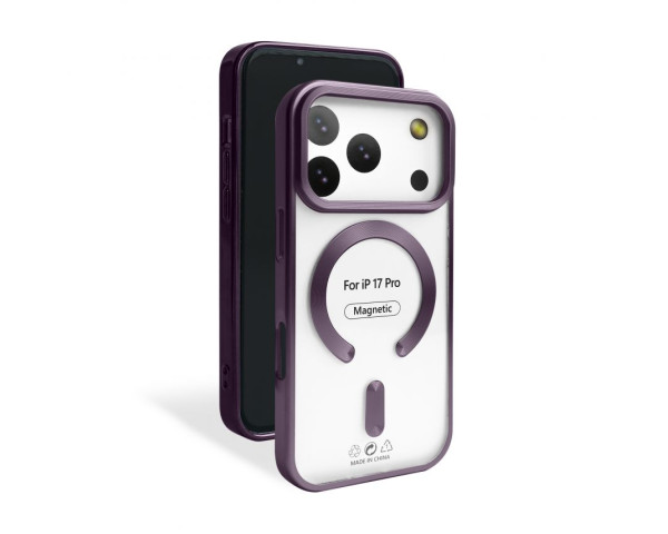 Чехол с функцией MagSafe для Apple iPhone 17 Pro violet (02) матовый