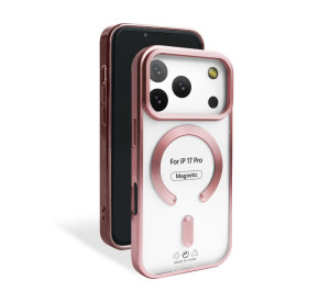 Чехол с функцией MagSafe для Apple iPhone 17 Pro pink (06) матовый