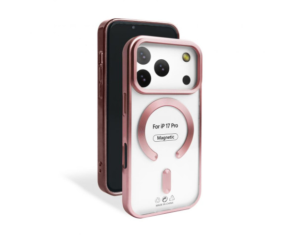 Чехол с функцией MagSafe для Apple iPhone 17 Pro pink (06) матовый