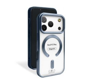 Чехол с функцией MagSafe для Apple iPhone 17 Pro dark blue (07) матовый