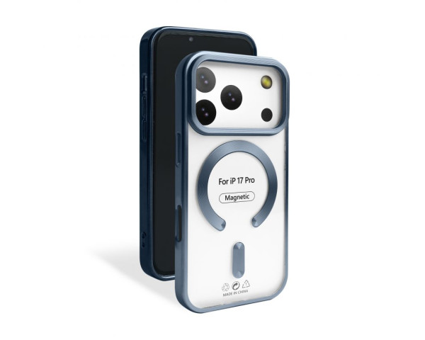 Чехол с функцией MagSafe для Apple iPhone 17 Pro dark blue (07) матовый