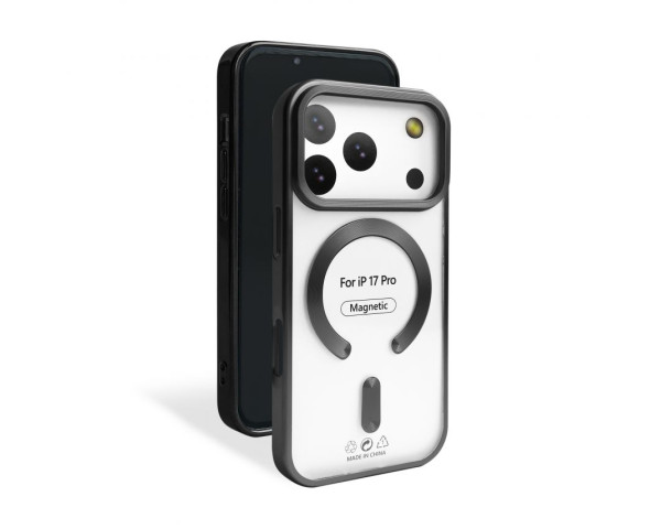 Чехол с функцией MagSafe для Apple iPhone 17 Pro black (09) матовый