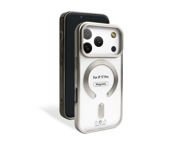 Чехол с функцией MagSafe для Apple iPhone 17 Pro grey (12) матовый