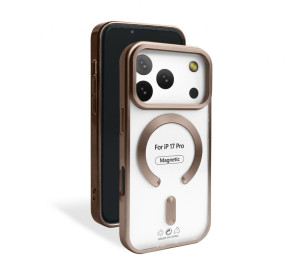 Чехол с функцией MagSafe для Apple iPhone 17 Pro brown (13) матовый