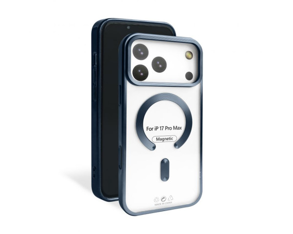Чехол с функцией MagSafe для Apple iPhone 17 Pro Max blue (04) матовый