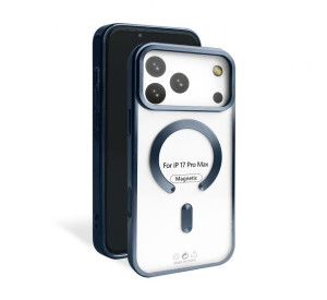 Чехол с функцией MagSafe для Apple iPhone 17 Pro Max dark blue (07) матовый