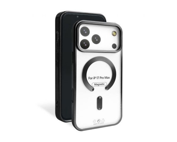 Чехол с функцией MagSafe для Apple iPhone 17 Pro Max black (09) матовый