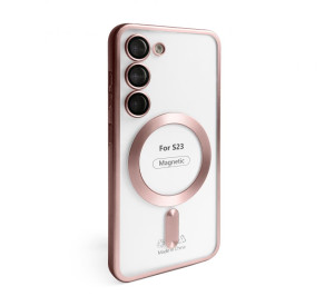 Чехол с функцией MagSafe для Samsung Galaxy S23/S911 (2023) pink (06) матовый