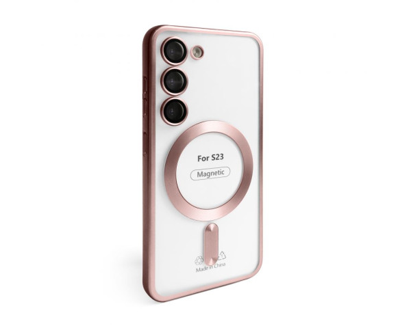 Чехол с функцией MagSafe для Samsung Galaxy S23/S911 (2023) pink (06) матовый