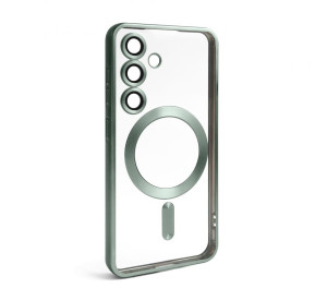 Чехол с функцией MagSafe для Samsung Galaxy S24/S921 (2024), S25/S931 (2025) mint-green (05) матовый