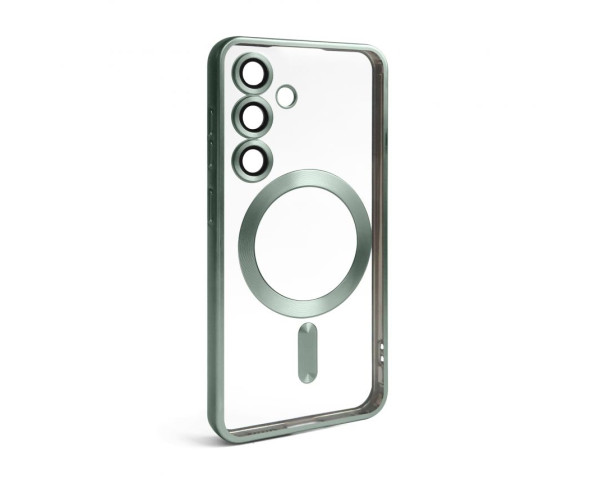 Чехол с функцией MagSafe для Samsung Galaxy S24/S921 (2024), S25/S931 (2025) mint-green (05) матовый