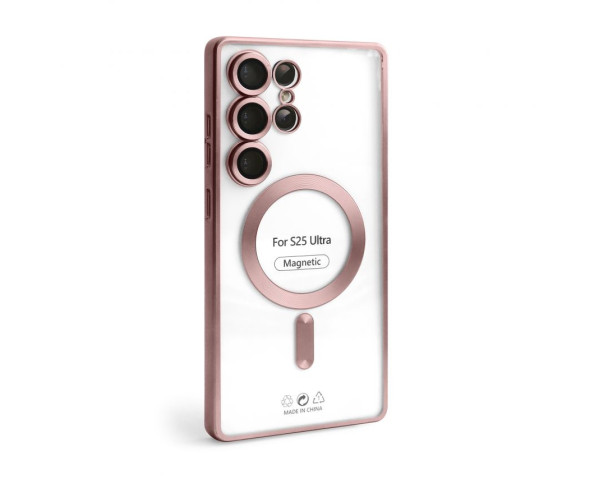 Чехол с функцией MagSafe для Samsung Galaxy S25 Ultra/S938 (2025) pink (06) матовый