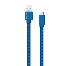 Кабель USB WALKER C755 Micro короткий blue
