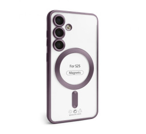 Чехол с функцией MagSafe для Samsung Galaxy S24/S921 (2024), S25/S931 (2025) violet (02) матовый