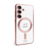 Чехол с функцией MagSafe для Samsung Galaxy S24/S921 (2024), S25/S931 (2025) pink (06) матовый