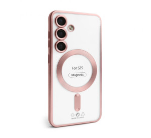 Чехол с функцией MagSafe для Samsung Galaxy S24/S921 (2024), S25/S931 (2025) pink (06) матовый