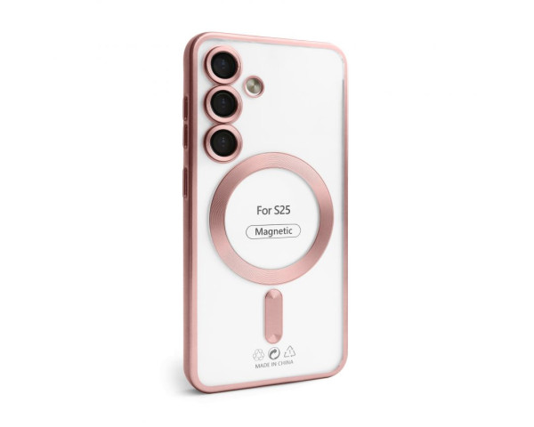 Чехол с функцией MagSafe для Samsung Galaxy S24/S921 (2024), S25/S931 (2025) pink (06) матовый