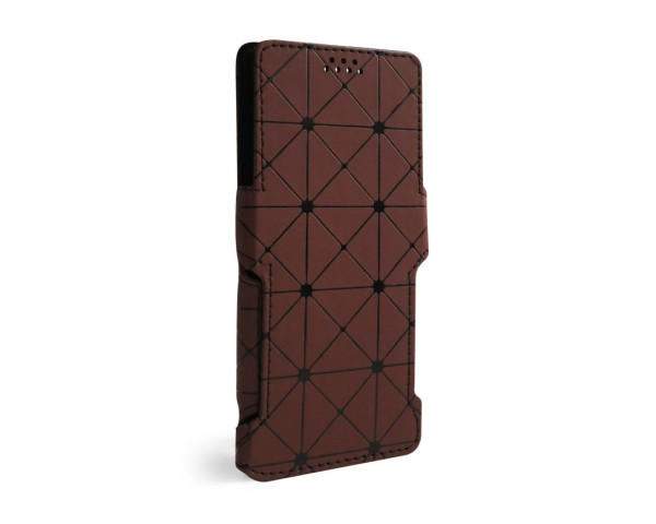 Чохол-книжка Status (18:9) 6.0'' ромб brown