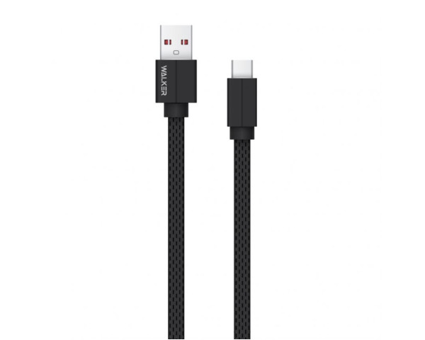 Кабель USB WALKER C755 Type-C короткий black